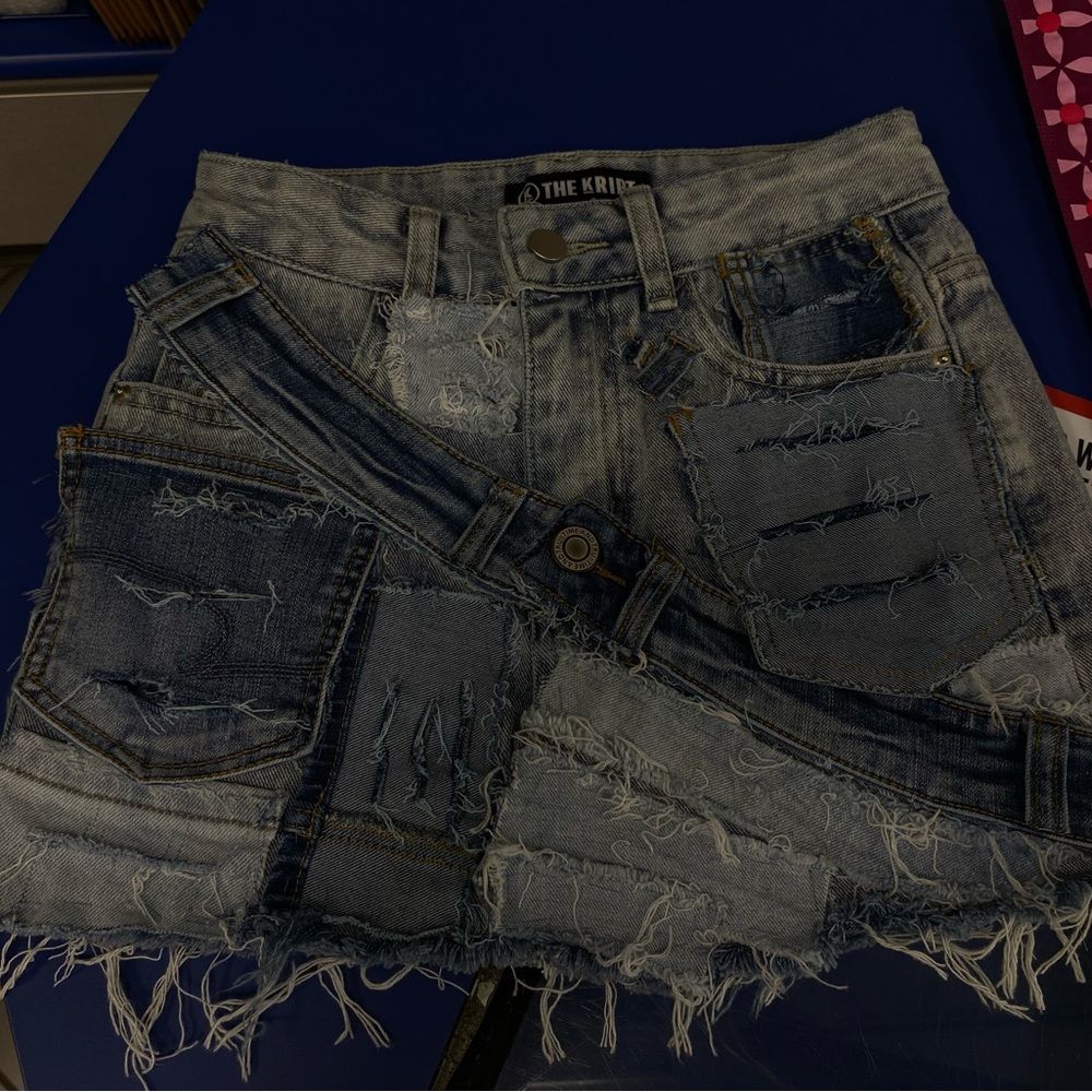 custom made denim skirt
